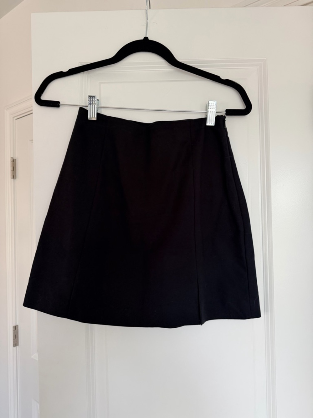 & Other Stories Black Mini A-Line Skirt